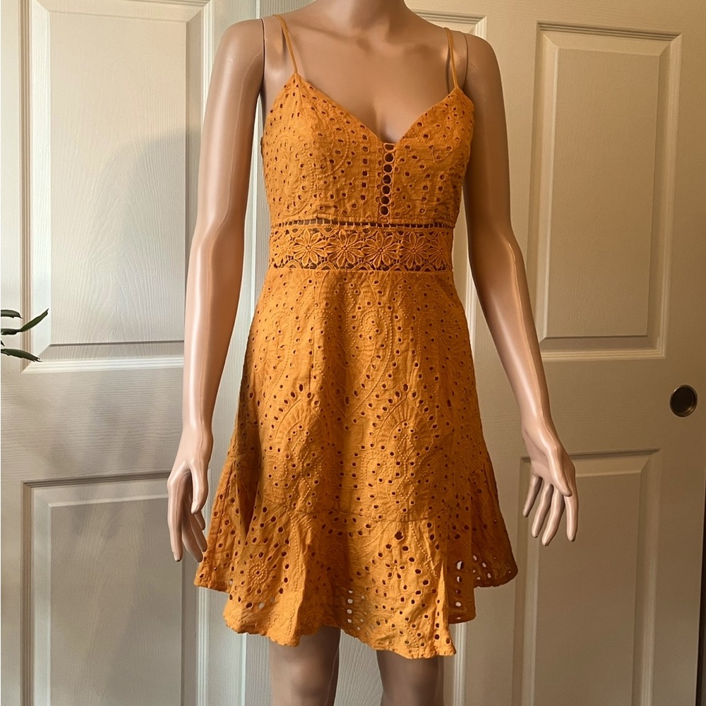 Rust/Orange Eyelet Sundress